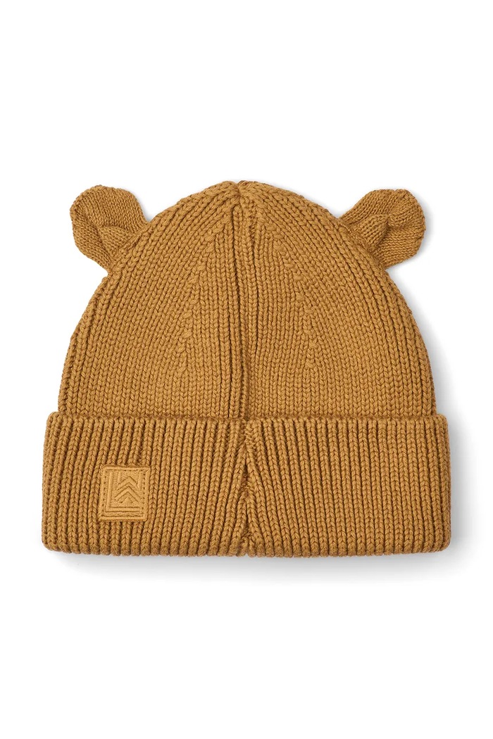Liewood Czapka dziecięca bawełniana Gina Beanie w Bear Embroidery LW21141.9BY2 brązowy AW26