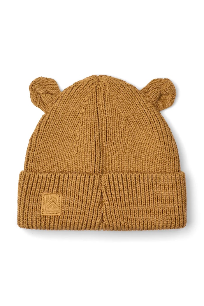 Liewood Czapka dziecięca bawełniana Gina Beanie w Bear Embroidery LW21141.9BY2 brązowy AW26
