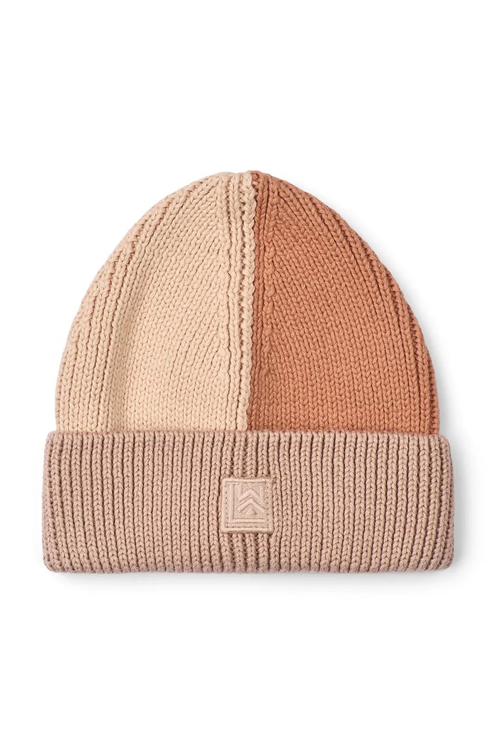 Liewood Czapka beanie dziecięca bawełniana Ezra Beanie różowy LW20106.9BY2