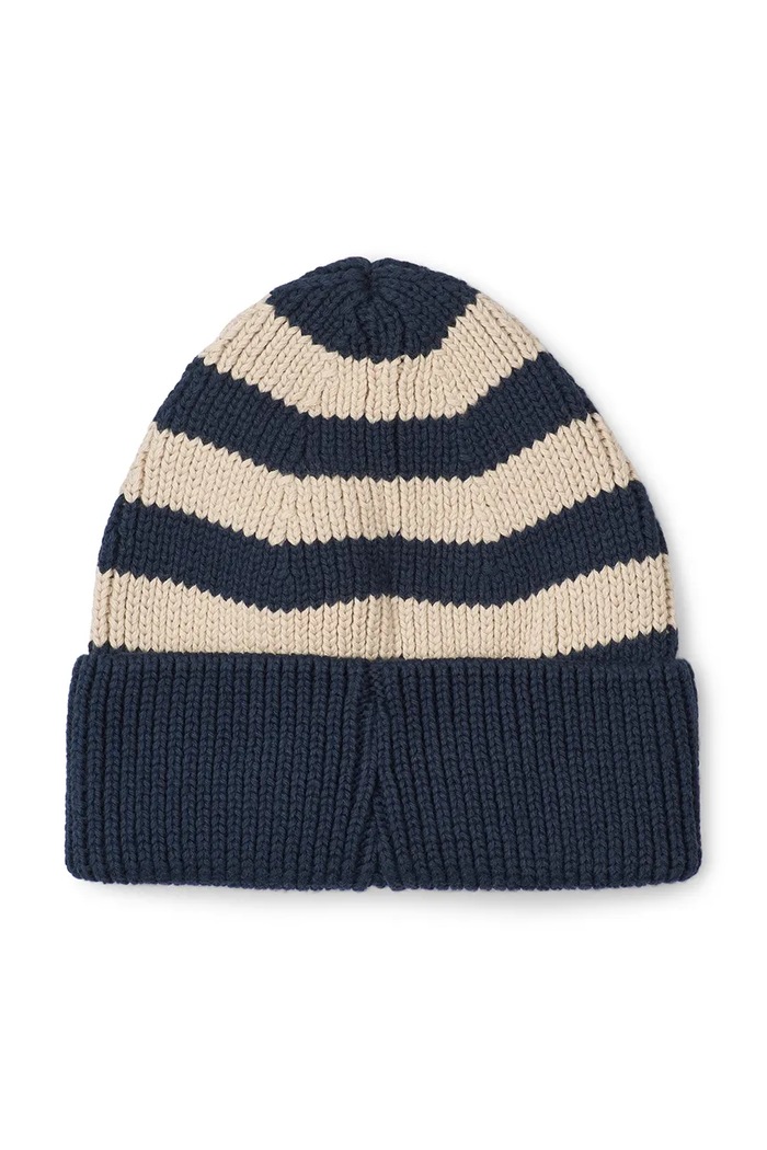 Liewood Czapka beanie dziecięca bawełniana Ezra Beanie LW20106.9BY2 granatowy AW26