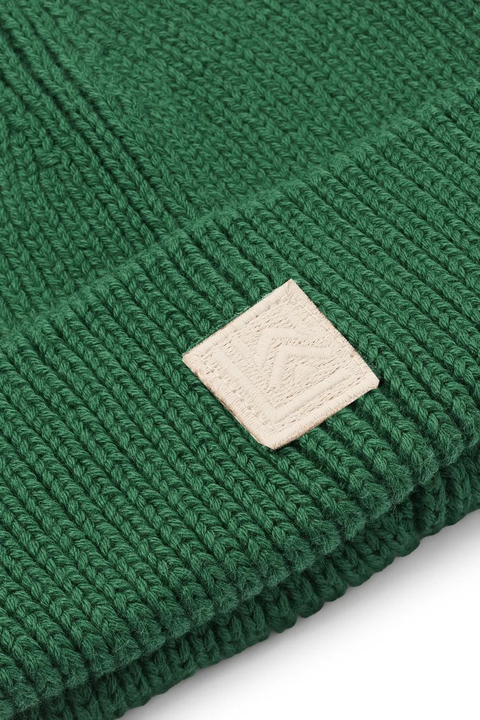 Chłopiec Liewood Czapka beanie dziecięca bawełniana Ezra Beanie LW20106.9BY2 zielony