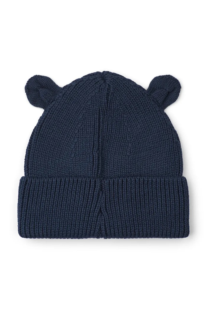 Liewood Kapa otroška bombažna Gina Beanie LW20105.9BY2 mornarsko modra AW26
