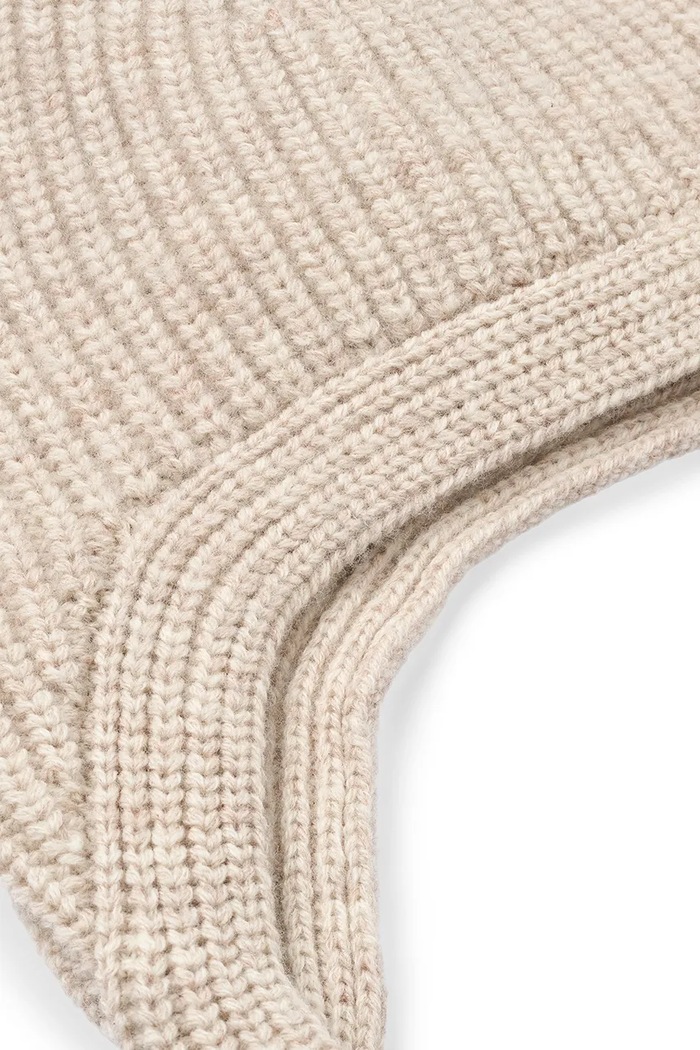 Liewood Czapka dziecięca wełniana Aviana Baby Bonnet LW19415.9BY2 beżowy AW26