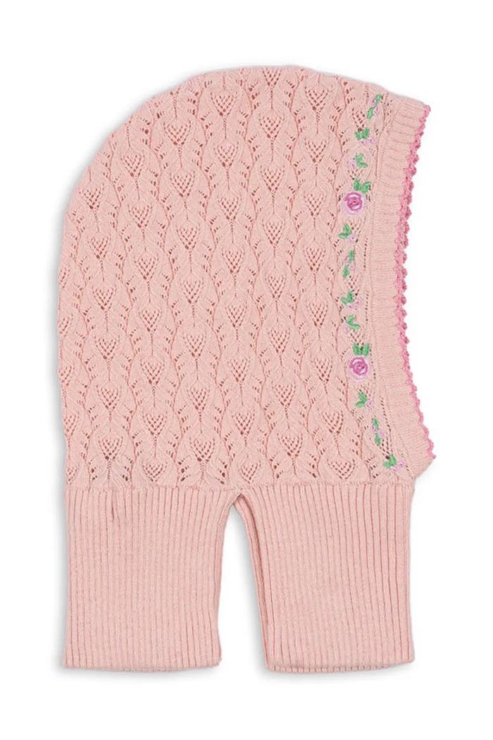 Konges Sløjd Μπαλακλάβα παιδική με βαμβάκι ROSIER BALACLAVA KS106223.9BY2 ροζ AW26