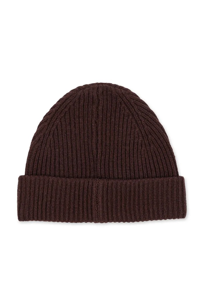 Konges Sløjd Czapka beanie dziecięca bawełniana BASIL BEANIE KS105696.9BY2 brązowy AW26