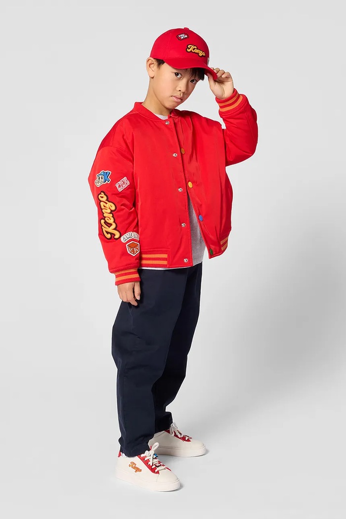 Kenzo Kids bejzbolska kapa za djecu pamučna K62157 crvena