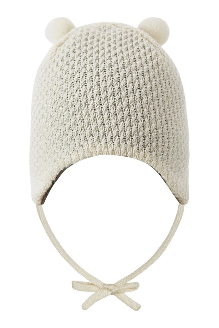 Reima czapka beanie dziecięca z wełny merino Sumu 5300379A.9BY2 biały AW26