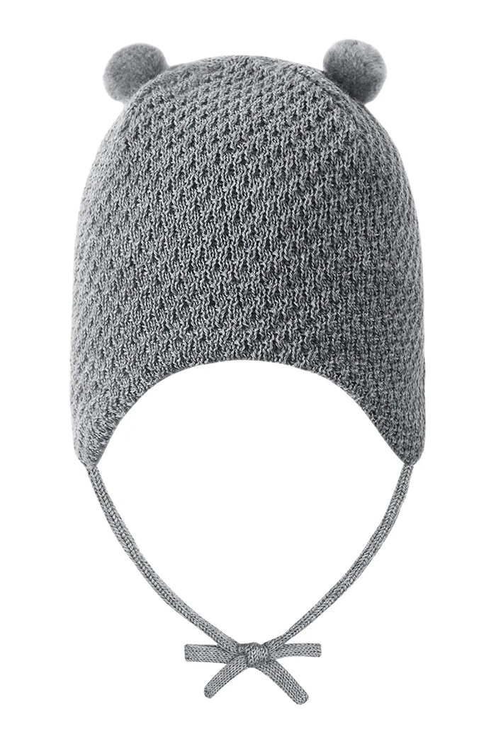 Reima czapka beanie dziecięca z wełny merino Sumu 5300379A.9BY2 szary AW26