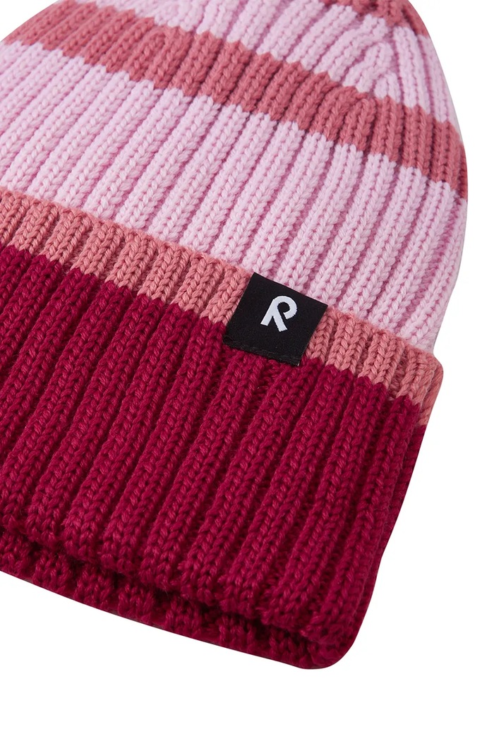 Chłopiec Reima czapka beanie dziecięca z wełną merino Vilpas 5300282C.9BY2 różowy