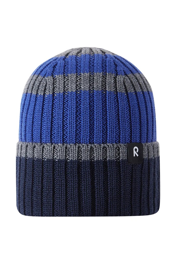 Reima czapka beanie dziecięca z wełną merino Vilpas granatowy 5300282C.9BY2