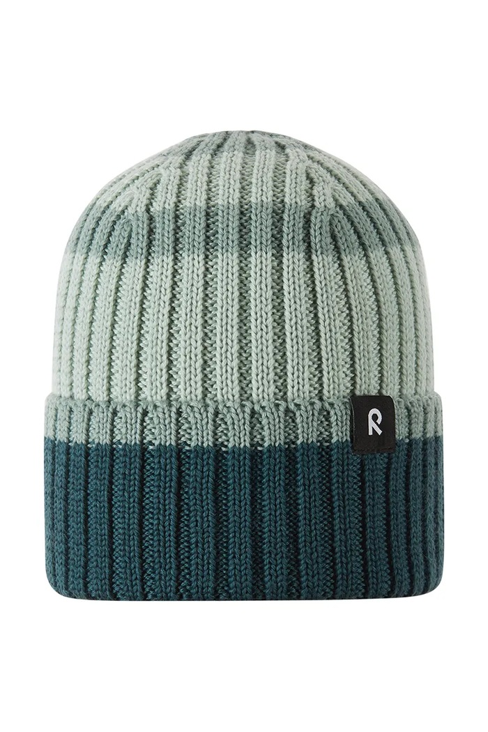 Reima czapka beanie dziecięca z wełną merino Vilpas zielony 5300282C.9BY2