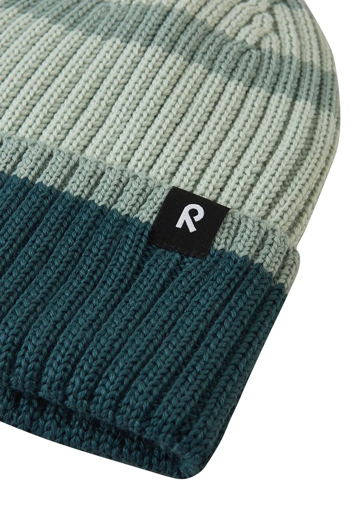Chłopiec Reima czapka beanie dziecięca z wełną merino Vilpas 5300282C.9BY2 zielony