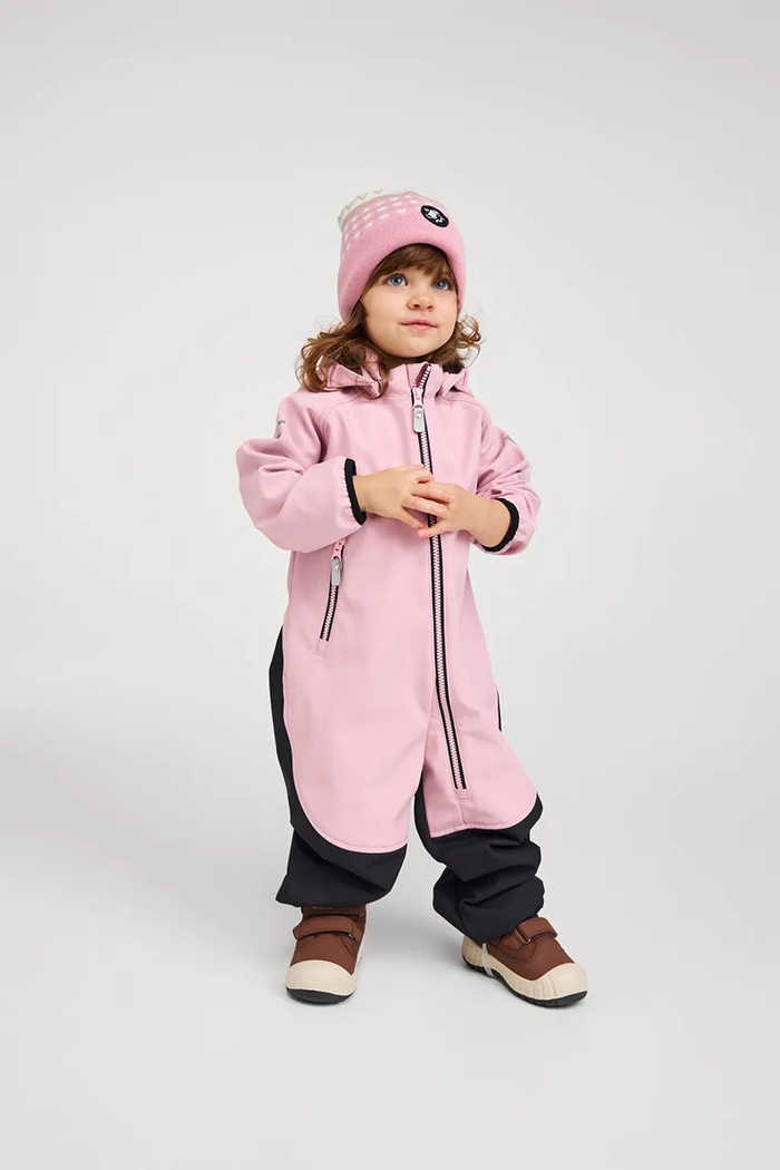Reima czapka z pomponem dziecięca z wełną merino Moomin Flinga różowy 5300133C.9BY2