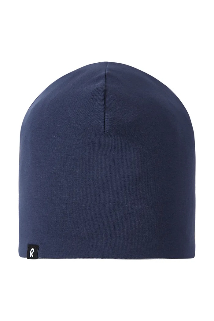 Chłopiec Reima czapka beanie dziecięca z bawełną Tanssi 5300056F.9BY2 granatowy