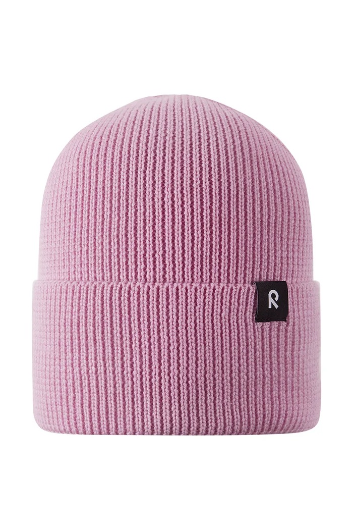 Reima czapka beanie dziecięca z wełny merino Reissari różowy 5300022B.9BY2