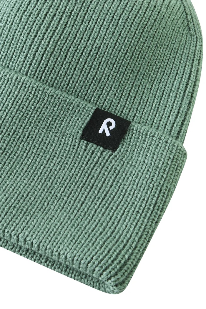 Chłopiec Reima czapka beanie dziecięca z wełny merino Reissari 5300022B.9BY2 zielony