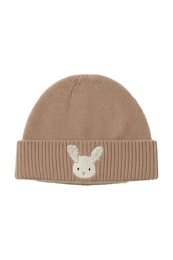 Donsje Gyerek gyapjú sapka Evaran Merino Wool Hat Fluffy Bunny 4129701.92.128 barna AW26