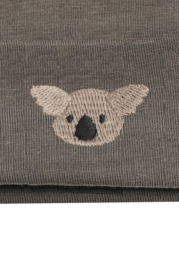 Băieți Donsje căciulă pentru copii cu bumbac Koala 3037903 gri