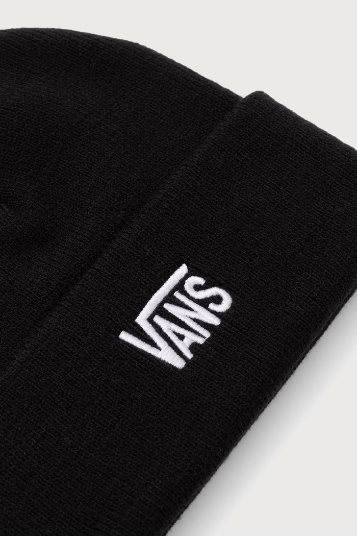 Vans czapka beanie dziecięca Stretch Logo Tall Cuff Bean VN000ZW1BLK1 czarny AW26