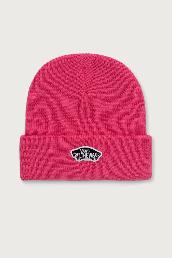 Vans cappello beanie per bambini Stretch Logo Tall Cuff Bean rosa VN000Q1FGSE1
