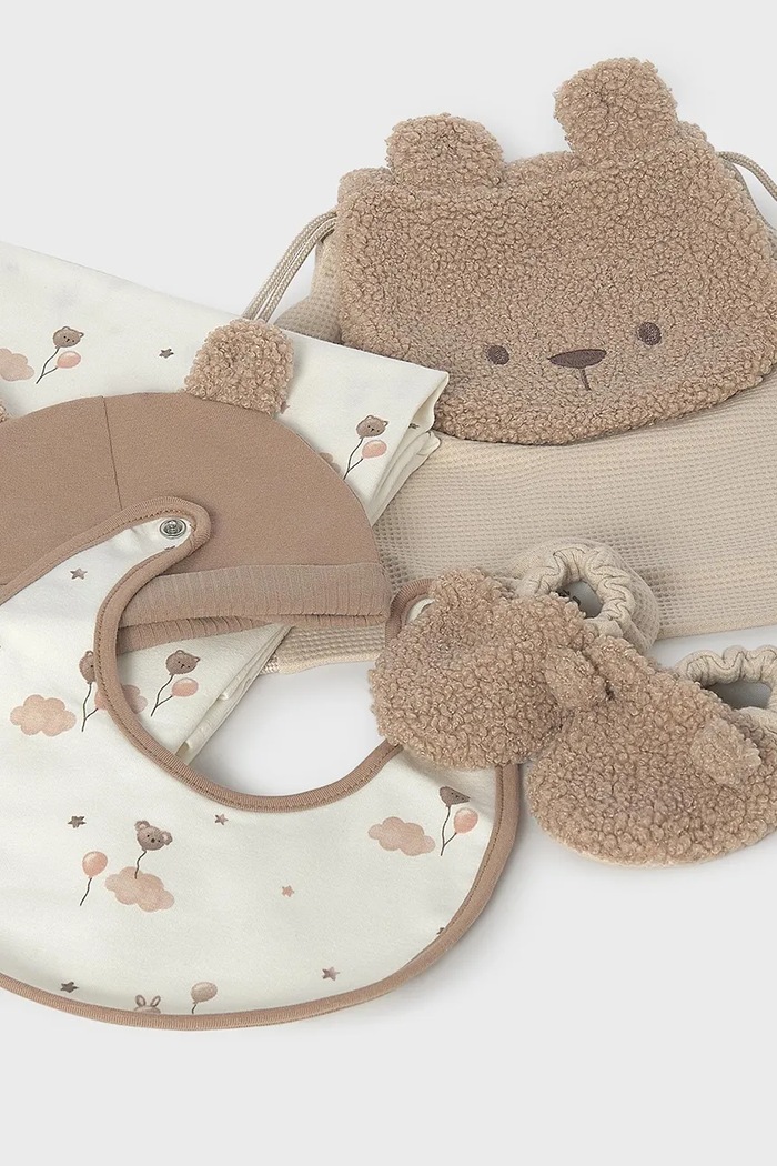 Mayoral Newborn Комплект для младенцев с хлопком 9169.1A.Newborn.9BY2 бежевый AW26