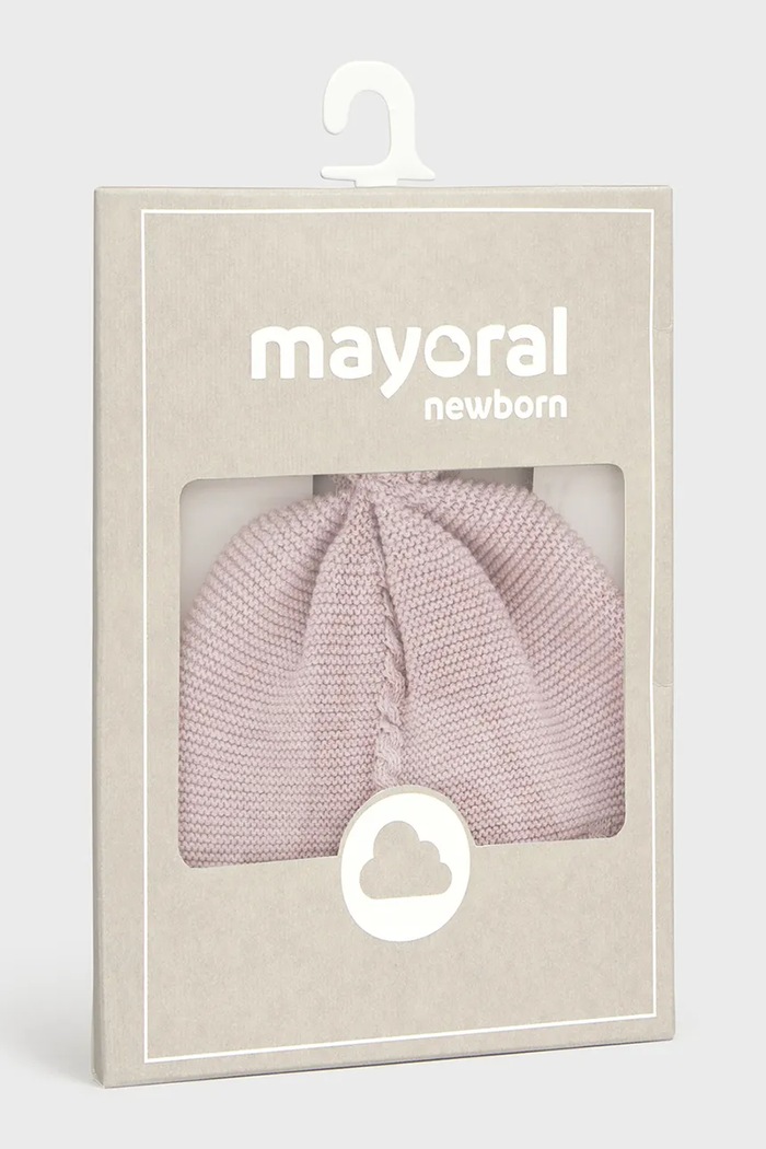 Мальчик Mayoral Newborn шапка для младенцев хлопковая 9127.1B.Newborn.9BY2 розовый