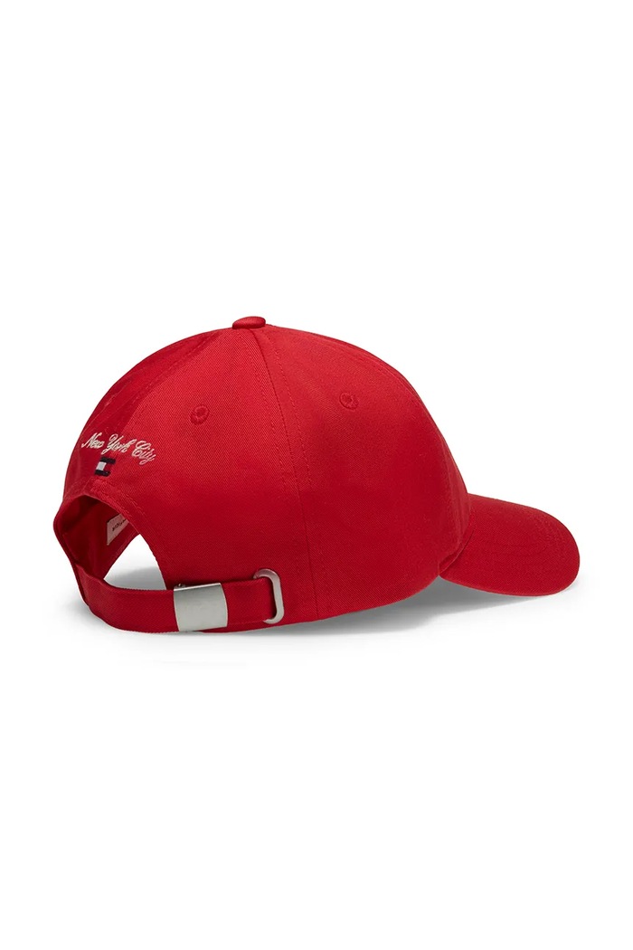 Tommy Hilfiger czapka bejsbolówka dziecięca bawełniana KA0KA00063 czerwony AW26