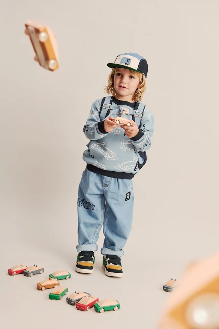 Liewood șapcă pentru copii din bumbac Rory Embroidery Cap LW21145.9BY2 albastru