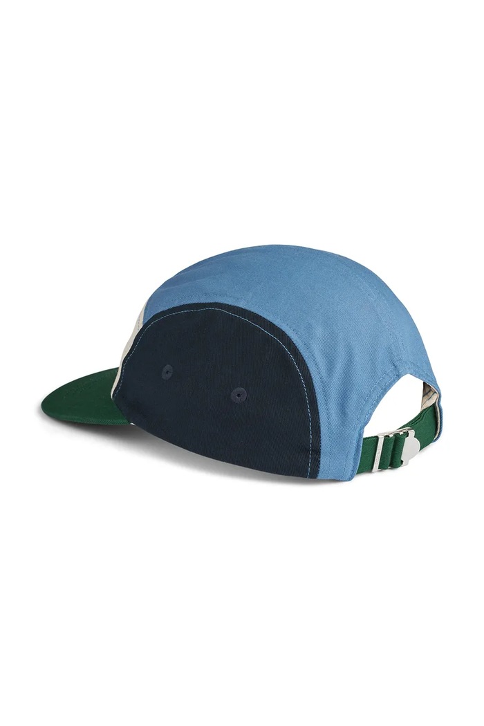 Liewood șapcă pentru copii din bumbac Rory Embroidery Cap LW21145.9BY2 albastru AW26