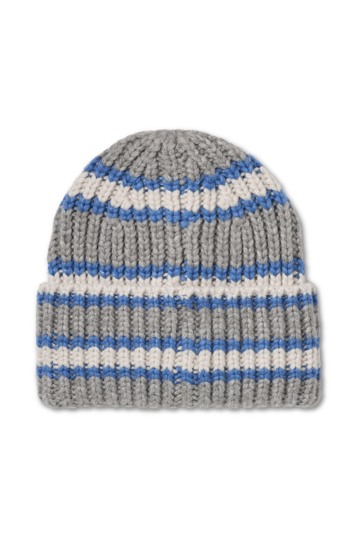 UGG Czapka beanie dziecięca z dodatkiem wełny CHUNKY RIB BEANIE 106208 niebieski AW26