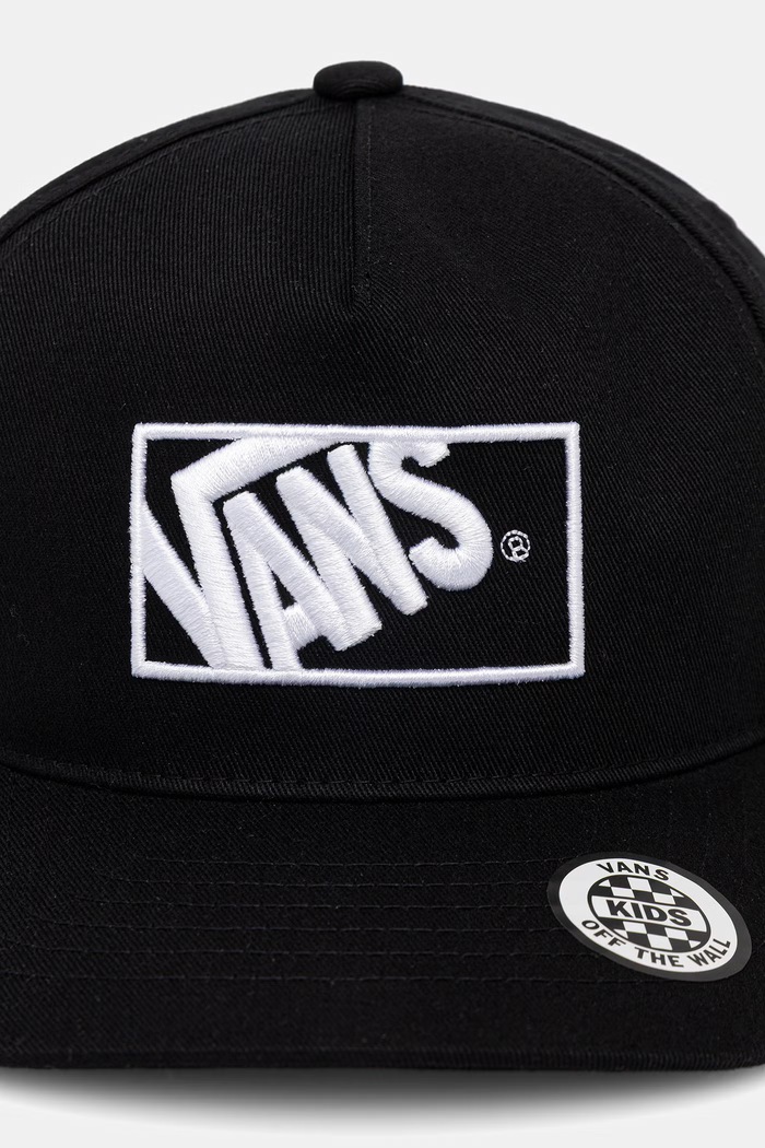 Vans czapka z daszkiem dziecięca bawełniana Vans Form VN000ZV6BLK1 czarny AW26