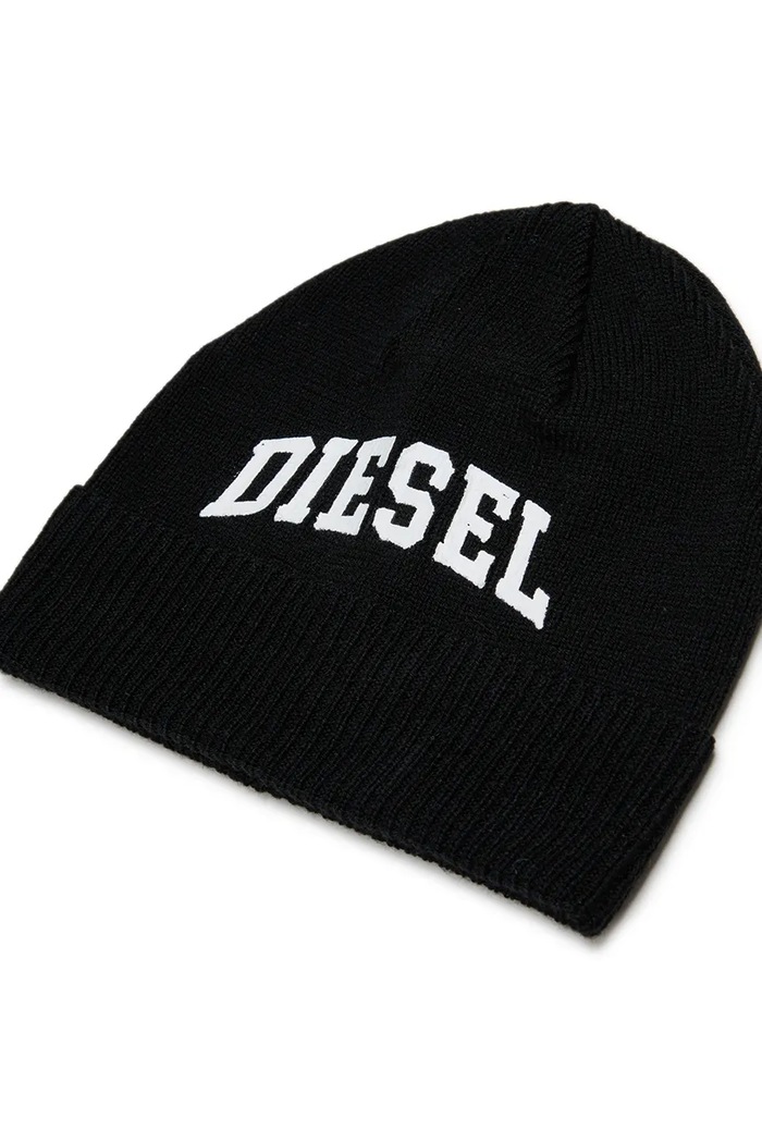 Chłopiec Diesel Czapka beanie dziecięca z wełną FBAND HAT J03133.KYAZ1 czarny