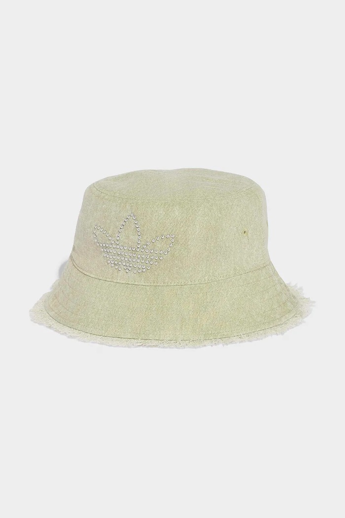adidas Originals καπέλο bucket παιδικό ντένιμ μπεζ KT4394