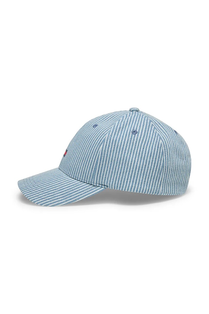 Момче Tommy Hilfiger шапка с козирка за деца от памук KA0KA00061.9BY2 син