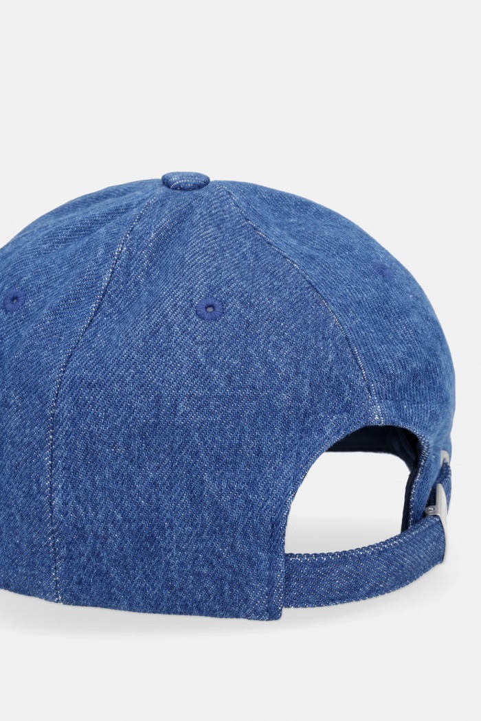 Chłopiec Tommy Hilfiger czapka z daszkiem dziecięca jeansowa KA0KA00076.9BY2 niebieski