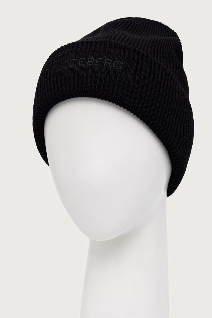 Iceberg căciulă pentru bărbați din lână 3040.9005 negru AW26