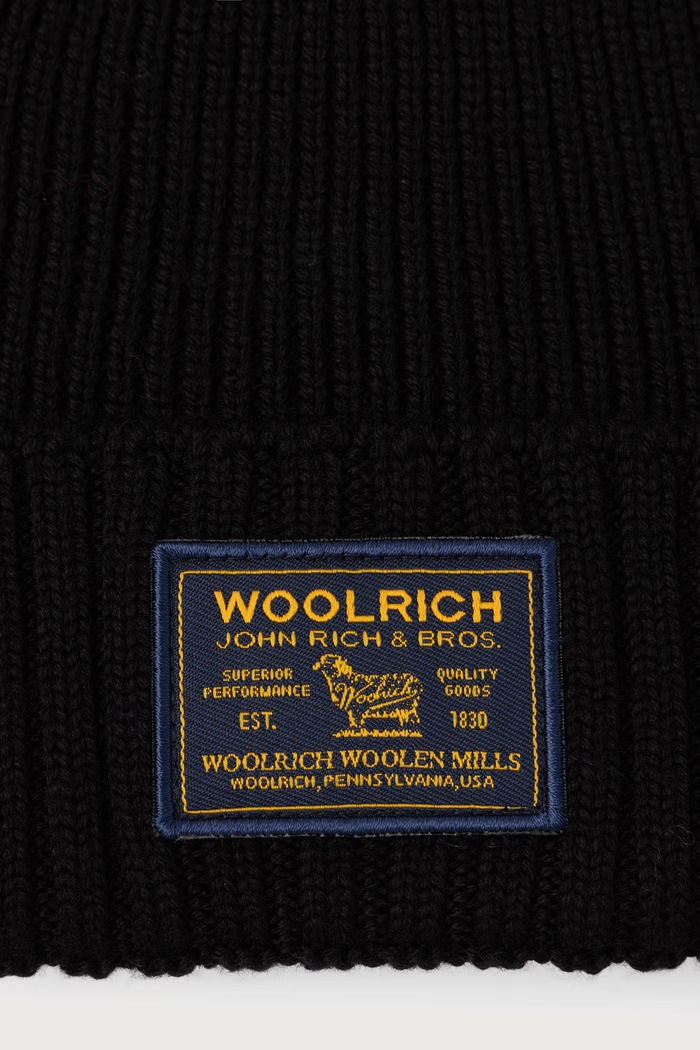Akcesoria Woolrich CFWOAC2053MRUF0428 czapka wełniana męska CFWOAC2053MRUF0428 czarny