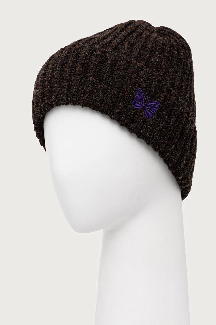 Needles Шапка вовняна чоловіча TY062 коричневий AW26