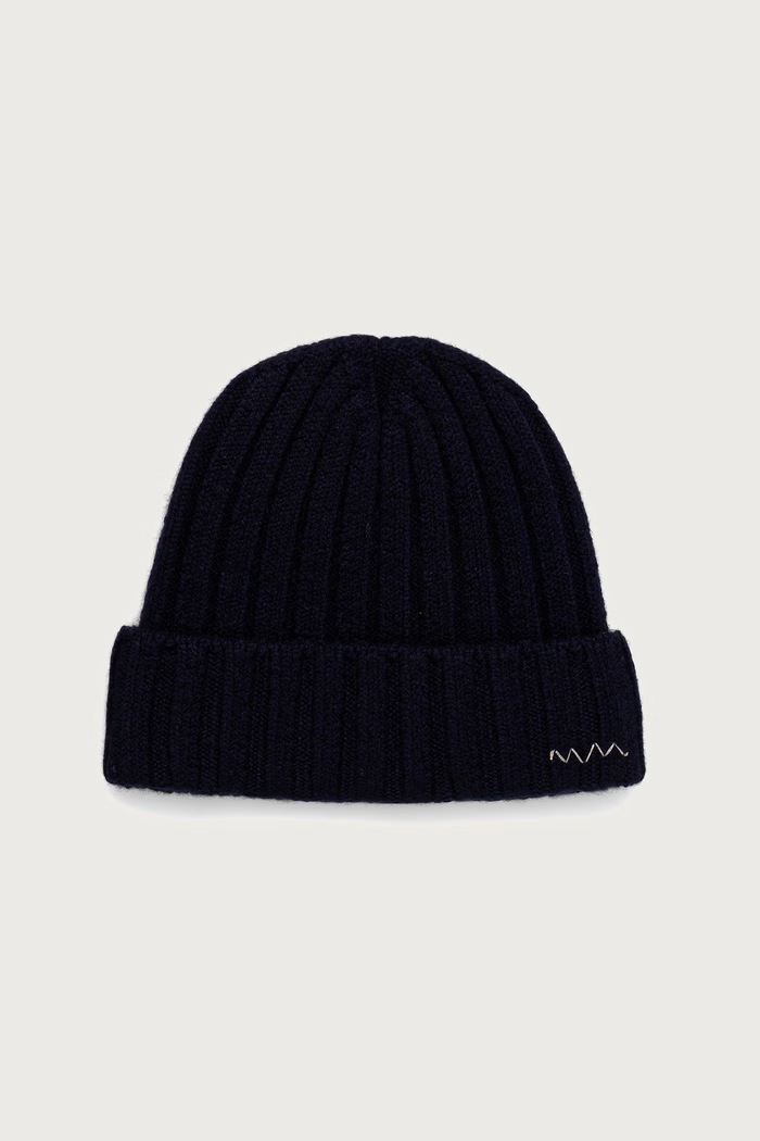 Visvim Men's cashmere beanie navy 125203003009