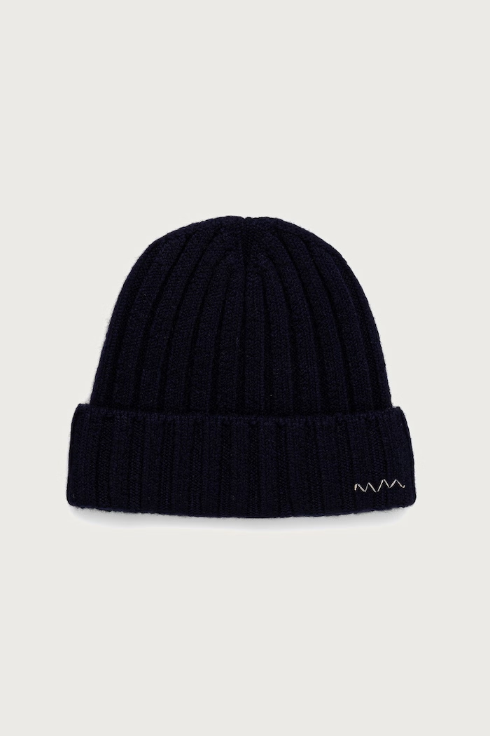 Visvim Men's cashmere beanie navy 125203003009