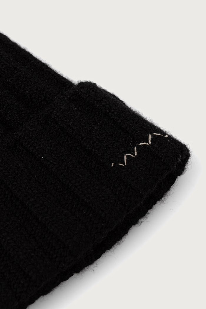 Visvim Men's cashmere beanie 125203003009 black AW26