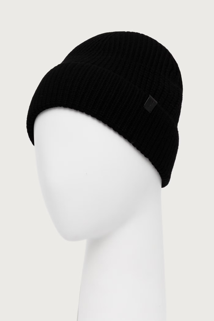 AllSaints Czapka męska wełniana M036XF czarny AW26