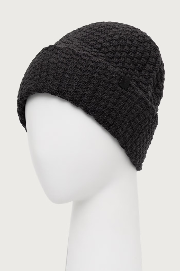 AllSaints Czapka męska z dodatkiem wełny M034XF szary AW26