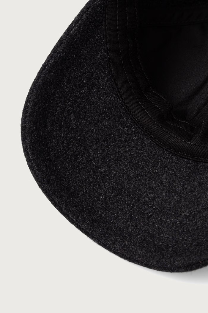 Czapka z daszkiem męska z wełną Lindbergh 30.994412 czarny