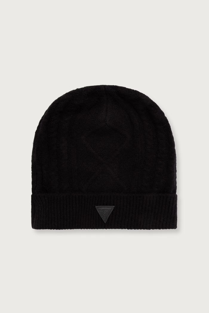 Guess Czapka beanie męska z wełną czarny M6BZ23.Z1688