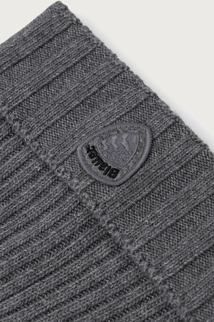 Akcesoria Blauer Czapka beanie męska z dodatkiem wełny BLUA05556 szary