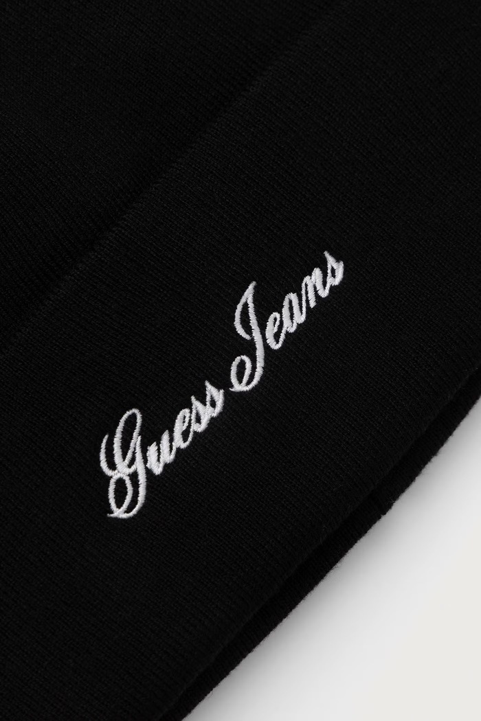 Akcesoria Guess Jeans Czapka męska z dodatkiem wełny M6BZ03.Z1237 czarny