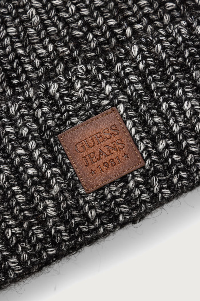 Guess Jeans Czapka męska z bawełną M6BZ01.Z1235 czarny AW26