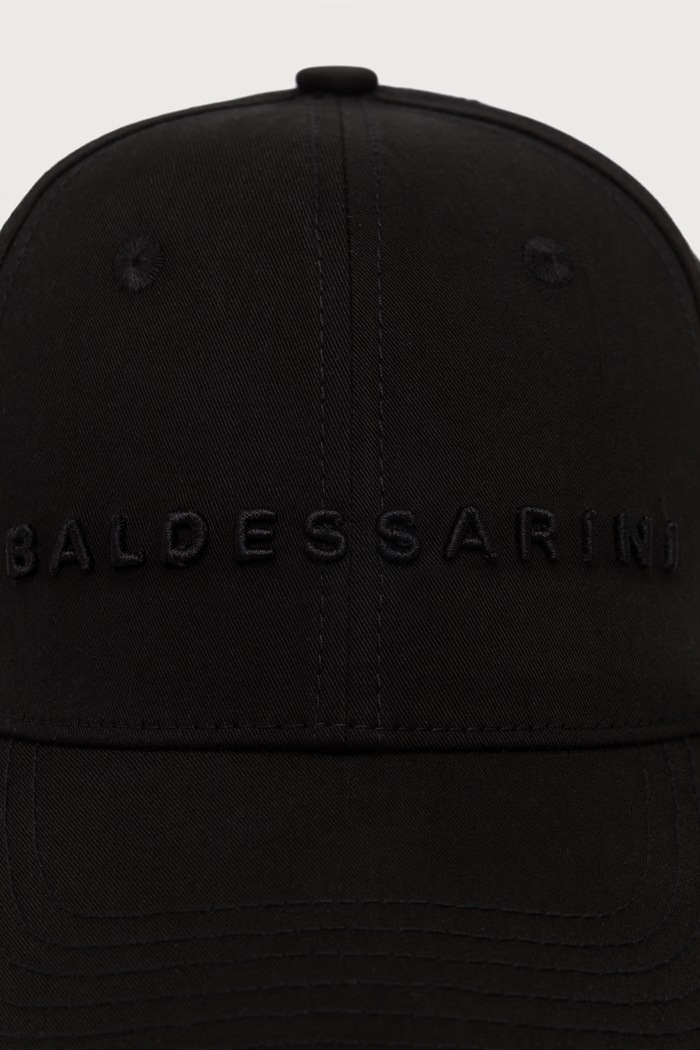 Baldessarini Czapka z daszkiem męska bawełniana BPCP00203L czarny AW26