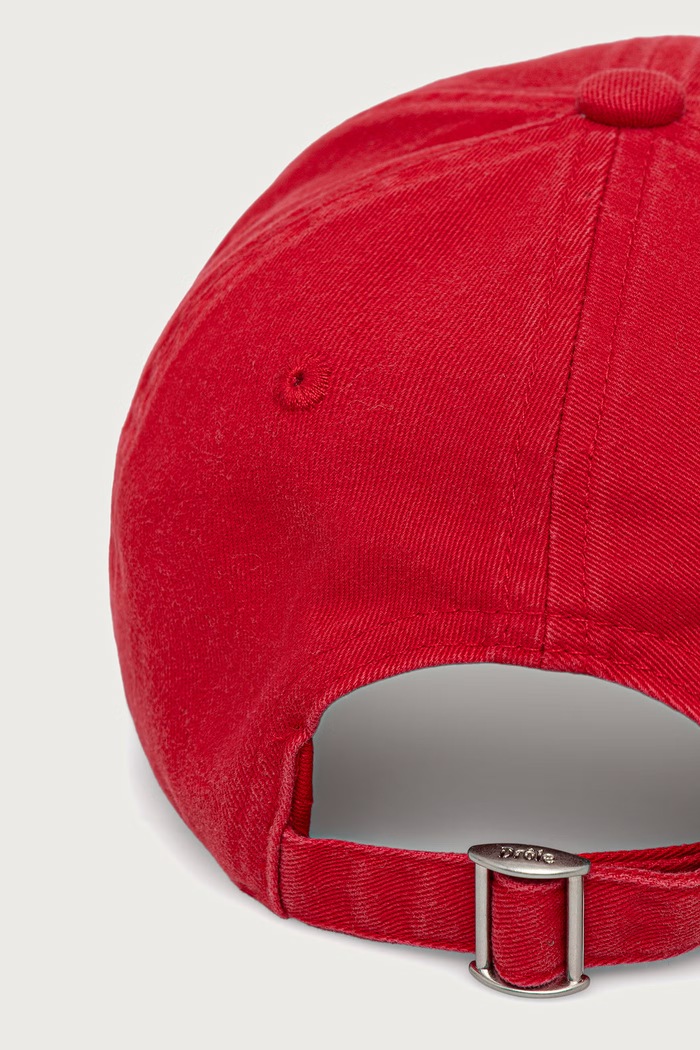 Akcesoria Drôle de Monsieur Czapka z daszkiem męska bawełniana Original Drole Embroidered M.CP215.CO138 czerwony